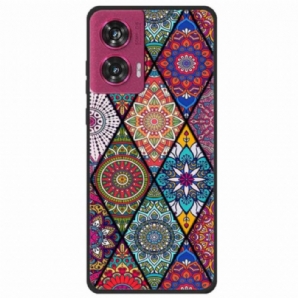 Hülle Motorola Edge 50 Fusion Handyhülle Mandala-blume