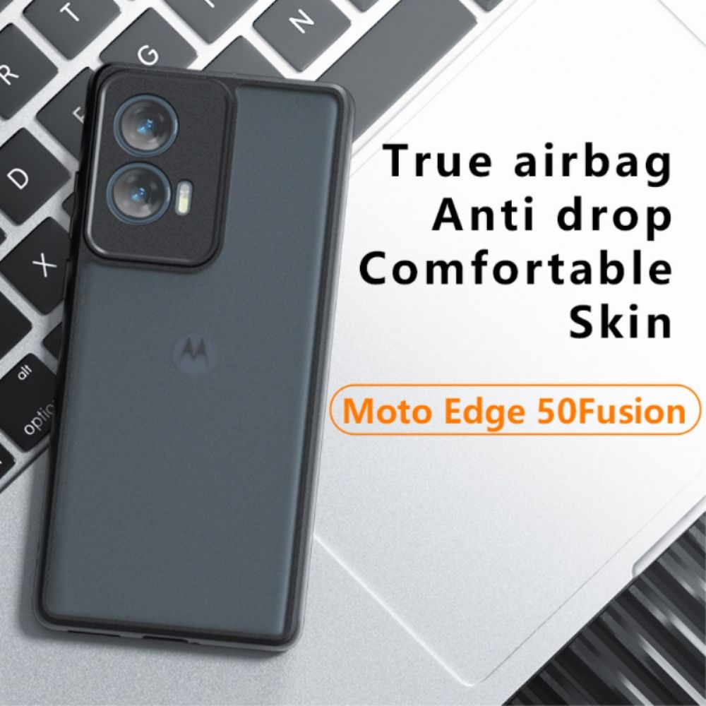 Hülle Motorola Edge 50 Fusion Schwarz Transparent