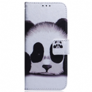 Lederhüllen Motorola Edge 50 Fusion Panda