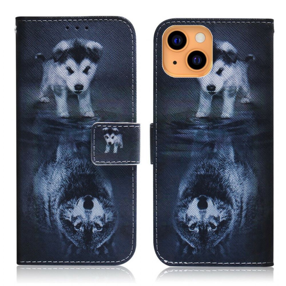 Flip Case Für iPhone 13 Ernesto Der Wolf