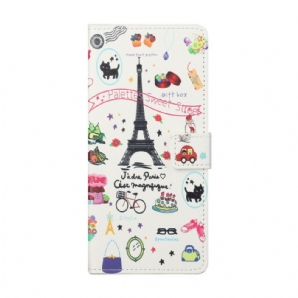 Flip Case Für iPhone 13 Ich Liebe Paris