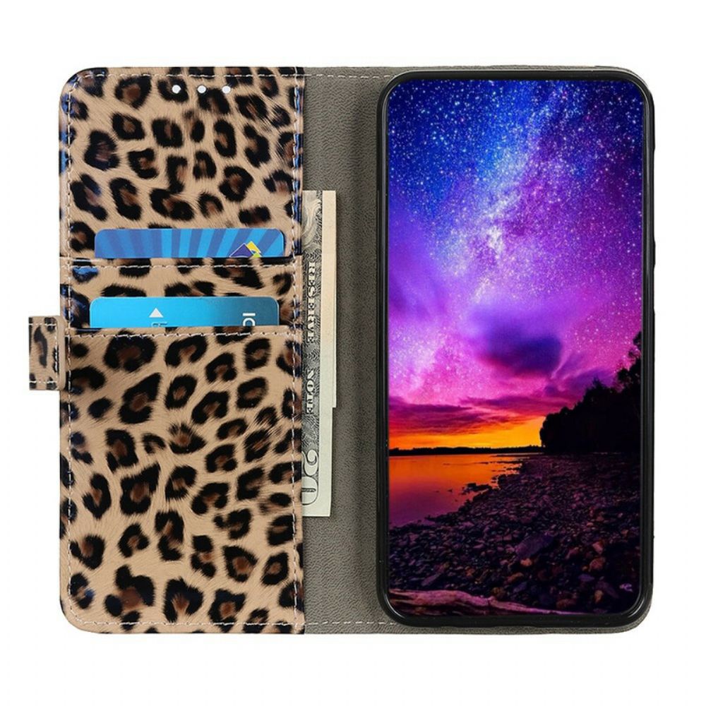 Flip Case Für iPhone 13 Leopard