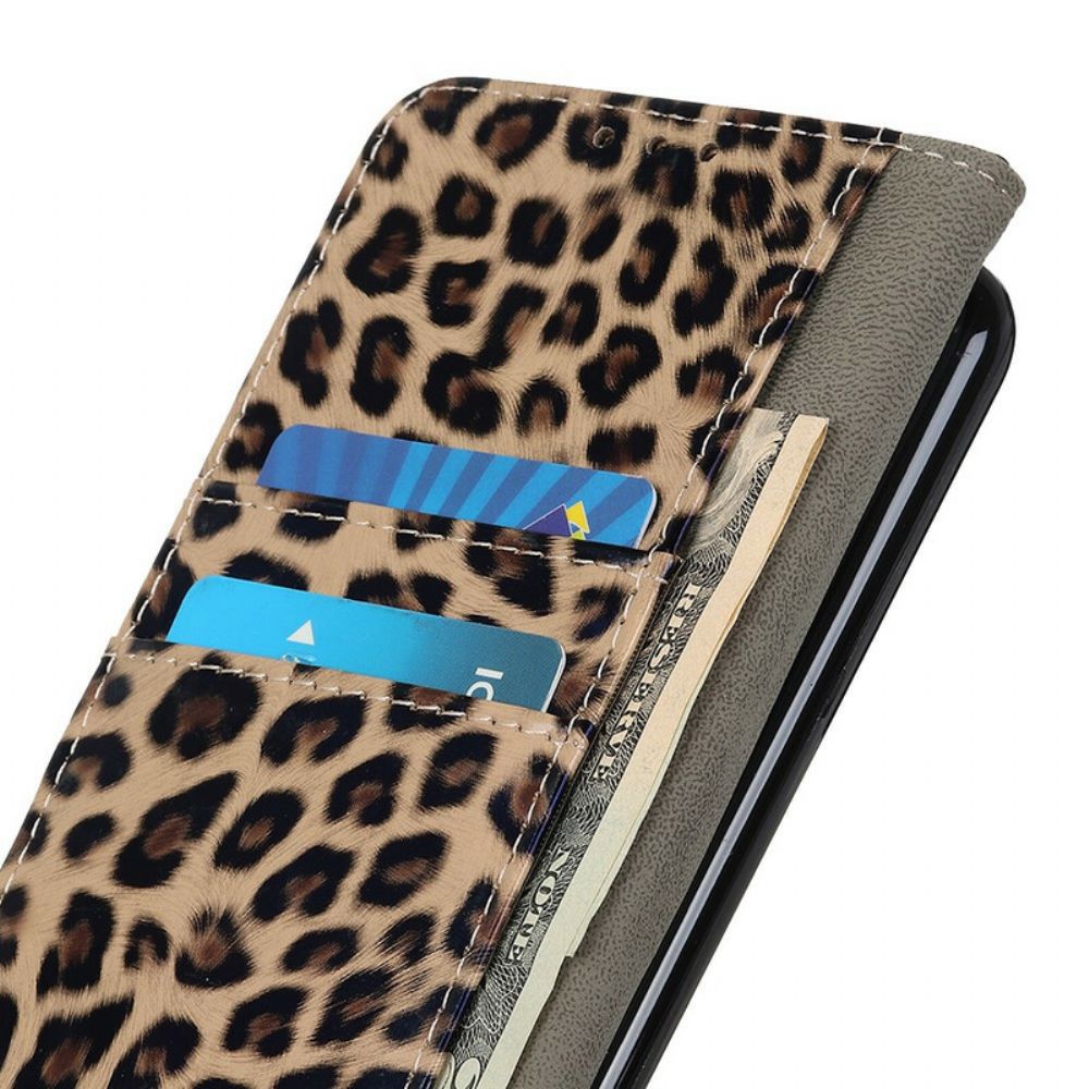 Flip Case Für iPhone 13 Leopard