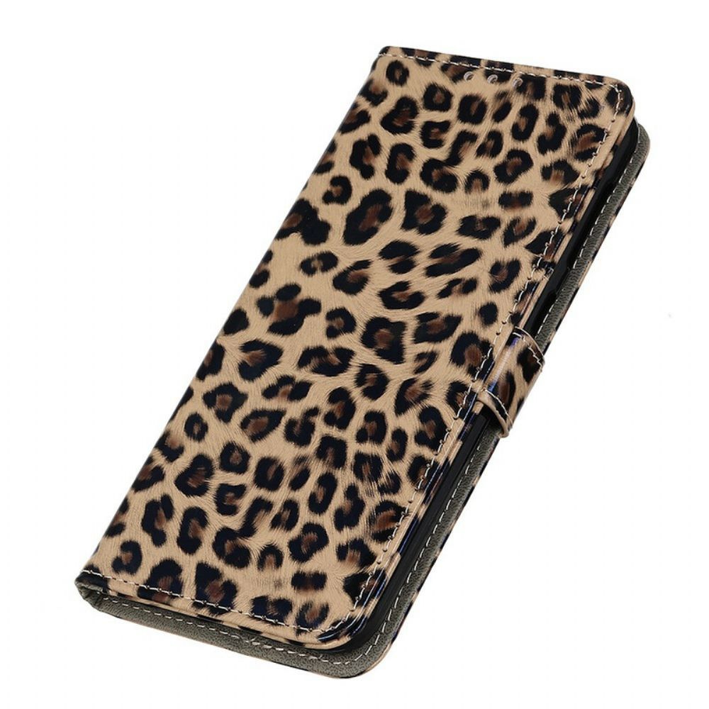 Flip Case Für iPhone 13 Leopard