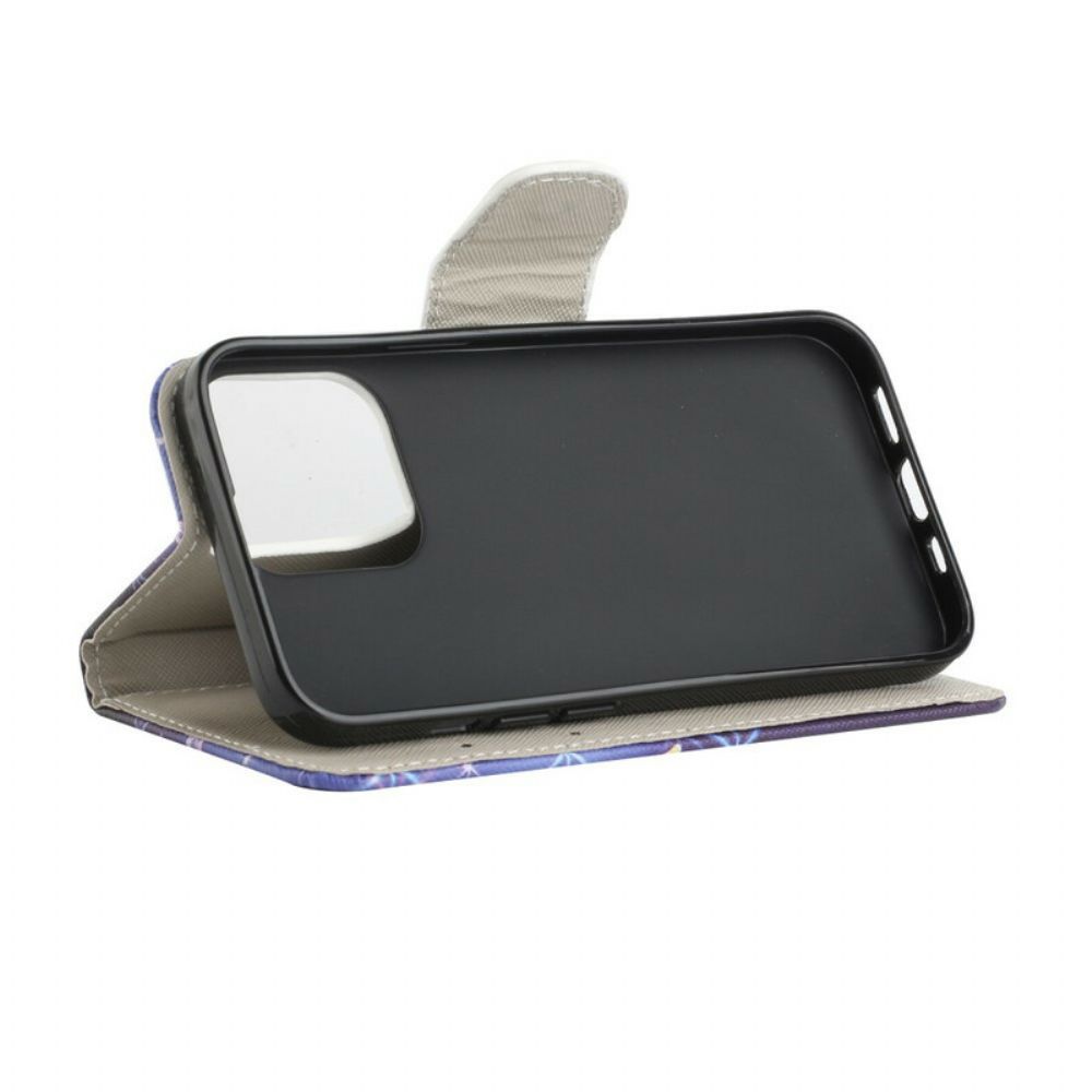 Flip Case Für iPhone 13 Schmetterlinge