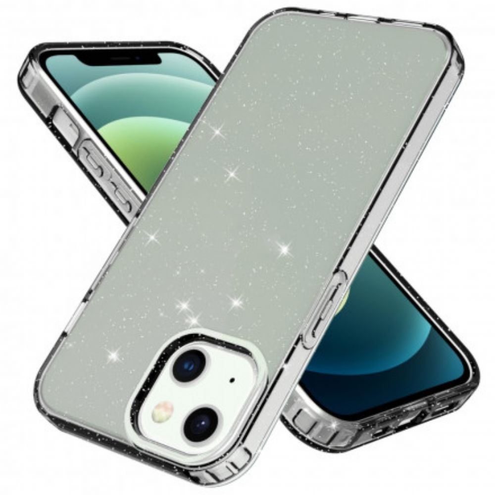 Handyhülle Für iPhone 13 Transparentes Glitzerdesign