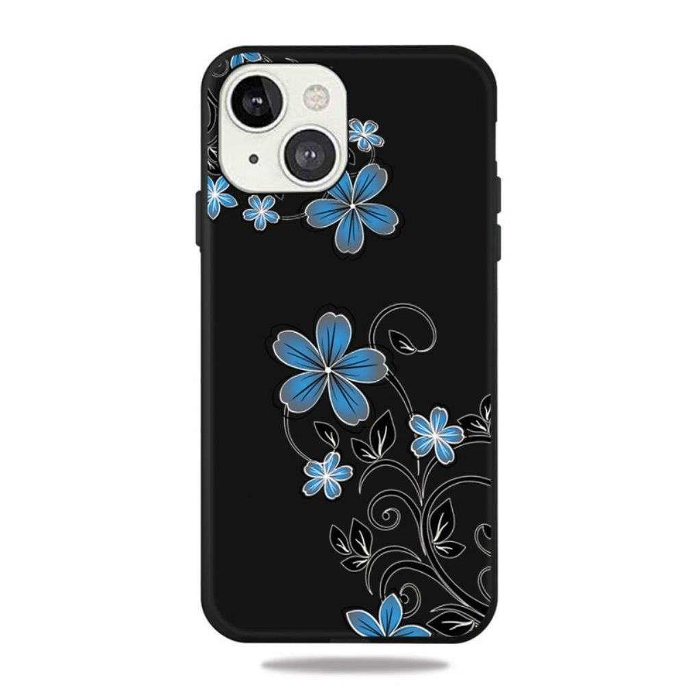 Hülle Für iPhone 13 Blaue Blumen