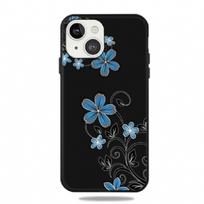 Hülle Für iPhone 13 Blaue Blumen