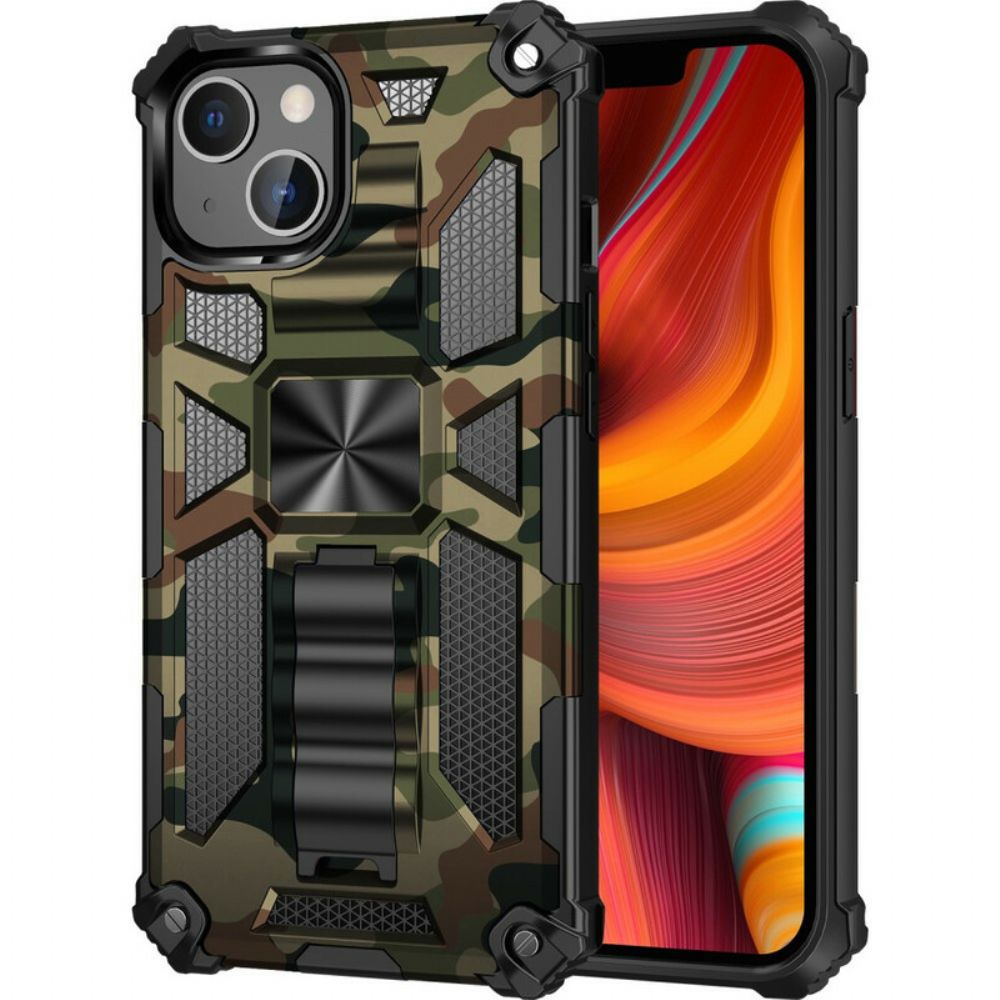 Hülle Für iPhone 13 Camouflage Abnehmbare Stütze