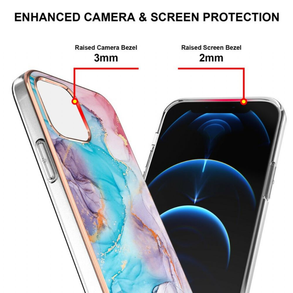 Hülle Für iPhone 13 Edler Marmor