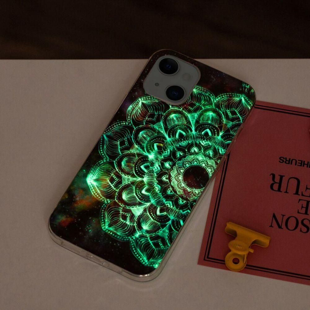 Hülle Für iPhone 13 Fluoreszierende Blumenserie