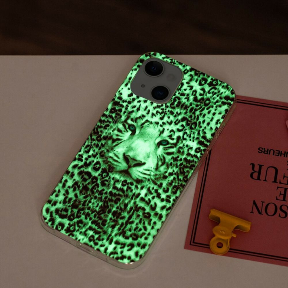 Hülle Für iPhone 13 Fluoreszierender Leopard