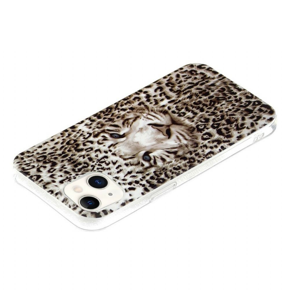 Hülle Für iPhone 13 Fluoreszierender Leopard