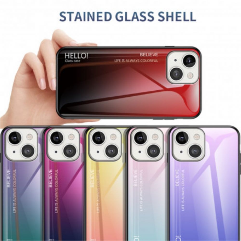 Hülle Für iPhone 13 Hallo Panzerglas