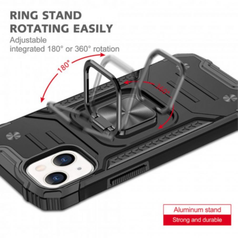 Hülle Für iPhone 13 Ring-support-rüstungsstil