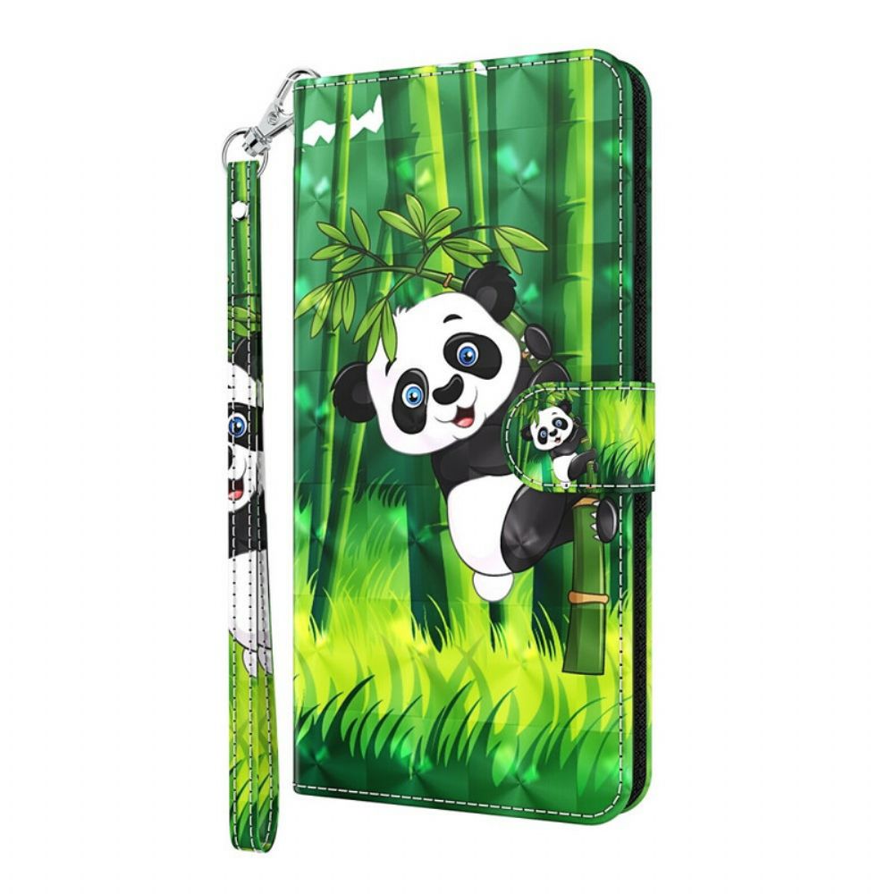 Lederhüllen Für iPhone 13 Panda Und Bambus