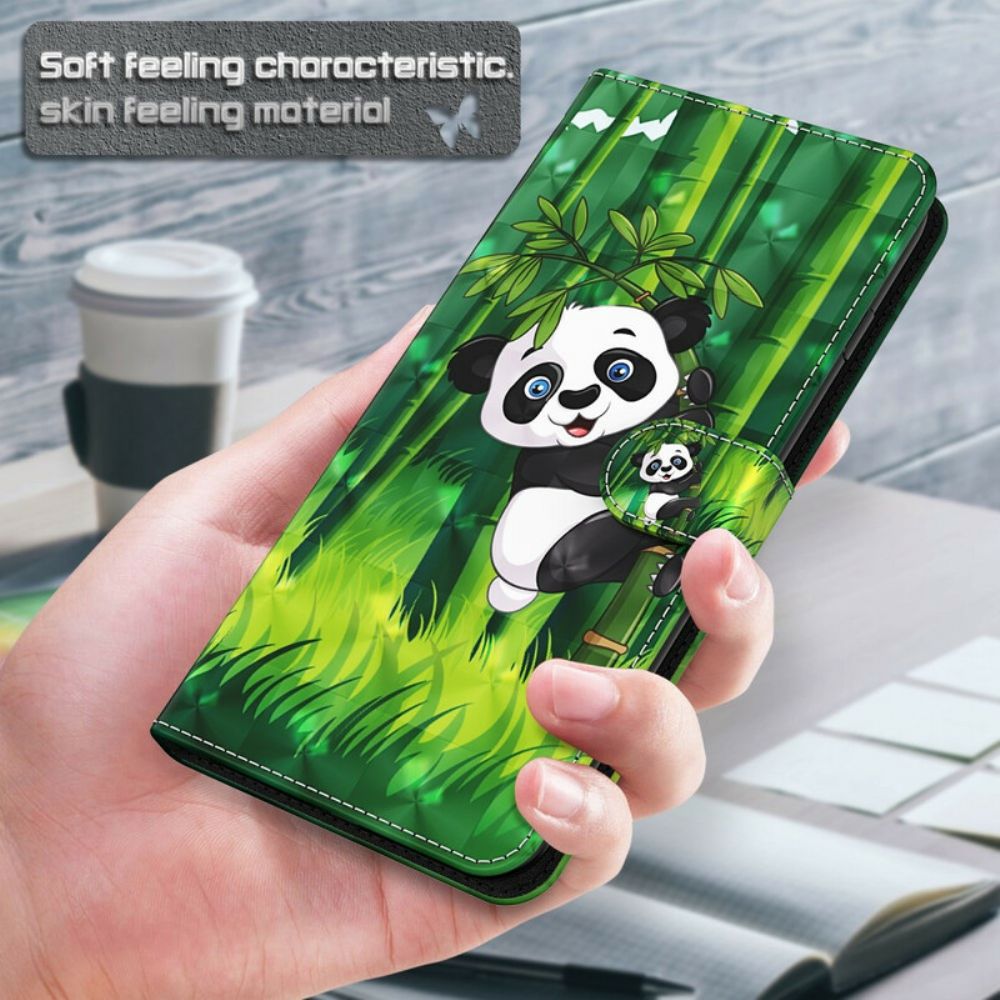 Lederhüllen Für iPhone 13 Panda Und Bambus