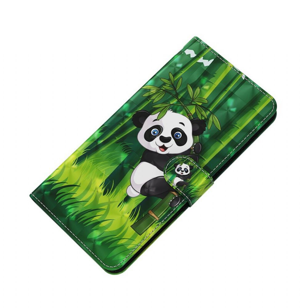 Lederhüllen Für iPhone 13 Panda Und Bambus