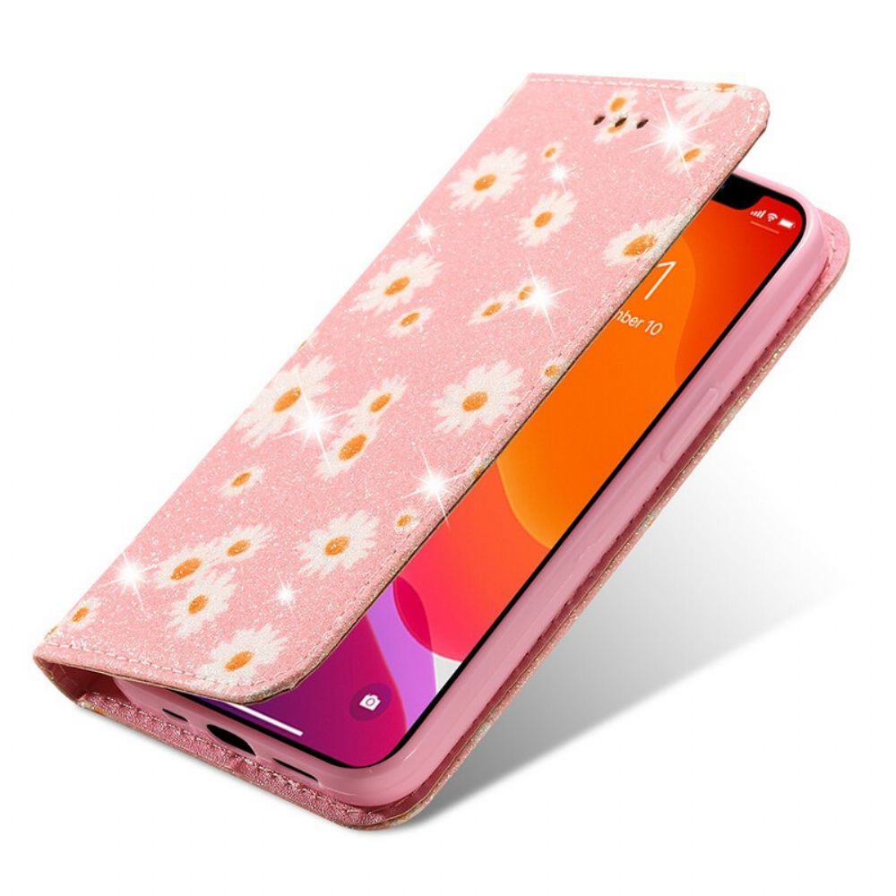 Schutzhülle Für iPhone 13 Flip Case Gänseblümchen Aus Kunstleder