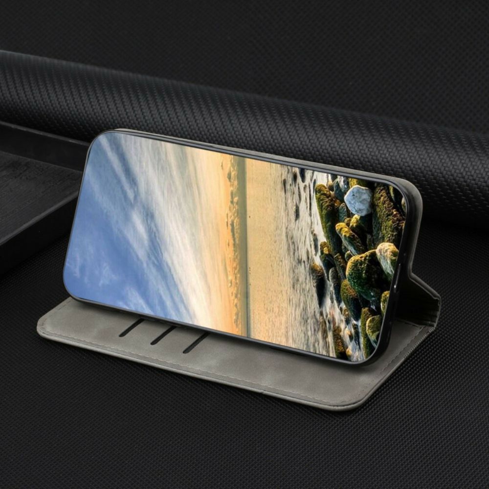 Schutzhülle Für iPhone 13 Flip Case Lederoptik Im S-design