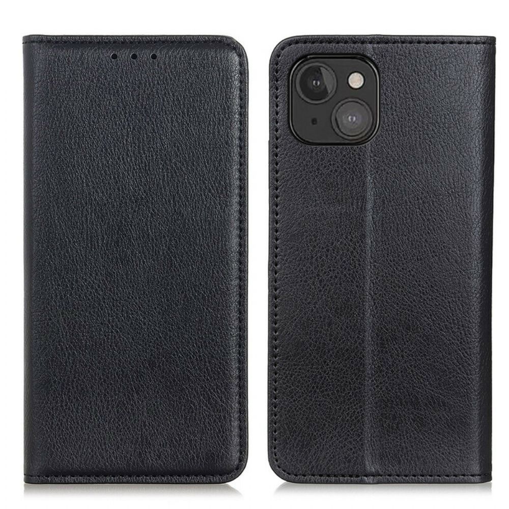 Schutzhülle Für iPhone 13 Flip Case Lychee-spaltleder