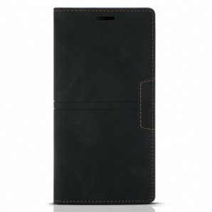 Schutzhülle Für iPhone 13 Flip Case Magnetverschluss Aus Leder Im Couture-stil