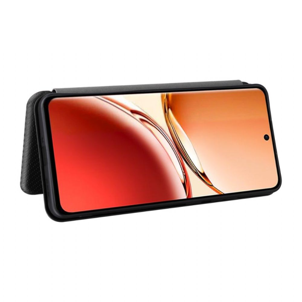 Flip Case Für Oppo Reno 12f 5g Kohlefaser