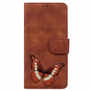 Lederhüllen Oppo Reno 12f 5g Handyhülle Schmetterling