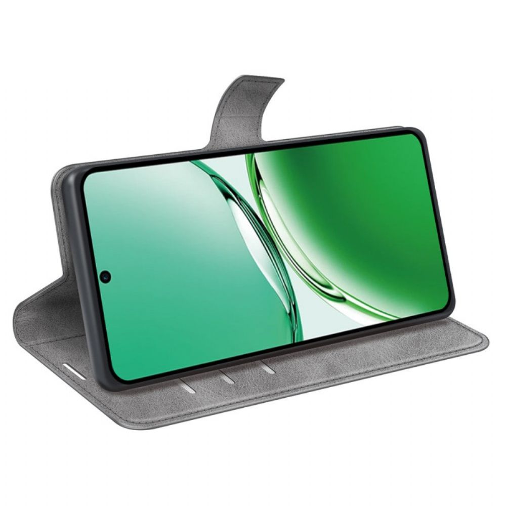 Lederhüllen Oppo Reno 12f 5g Lederstil