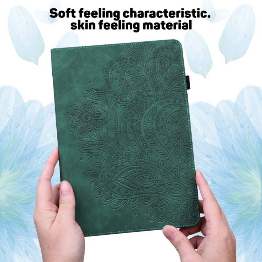 Case Für Samsung Galaxy Tab A8 (2024) Stilisierte Blume