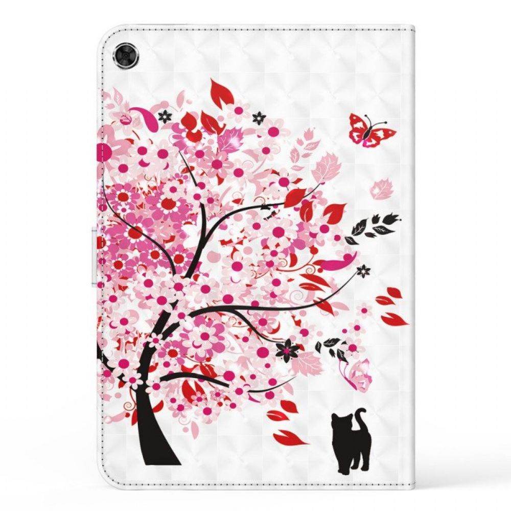 Flip Case Für Samsung Galaxy Tab A8 (2024) Baum Und Katze