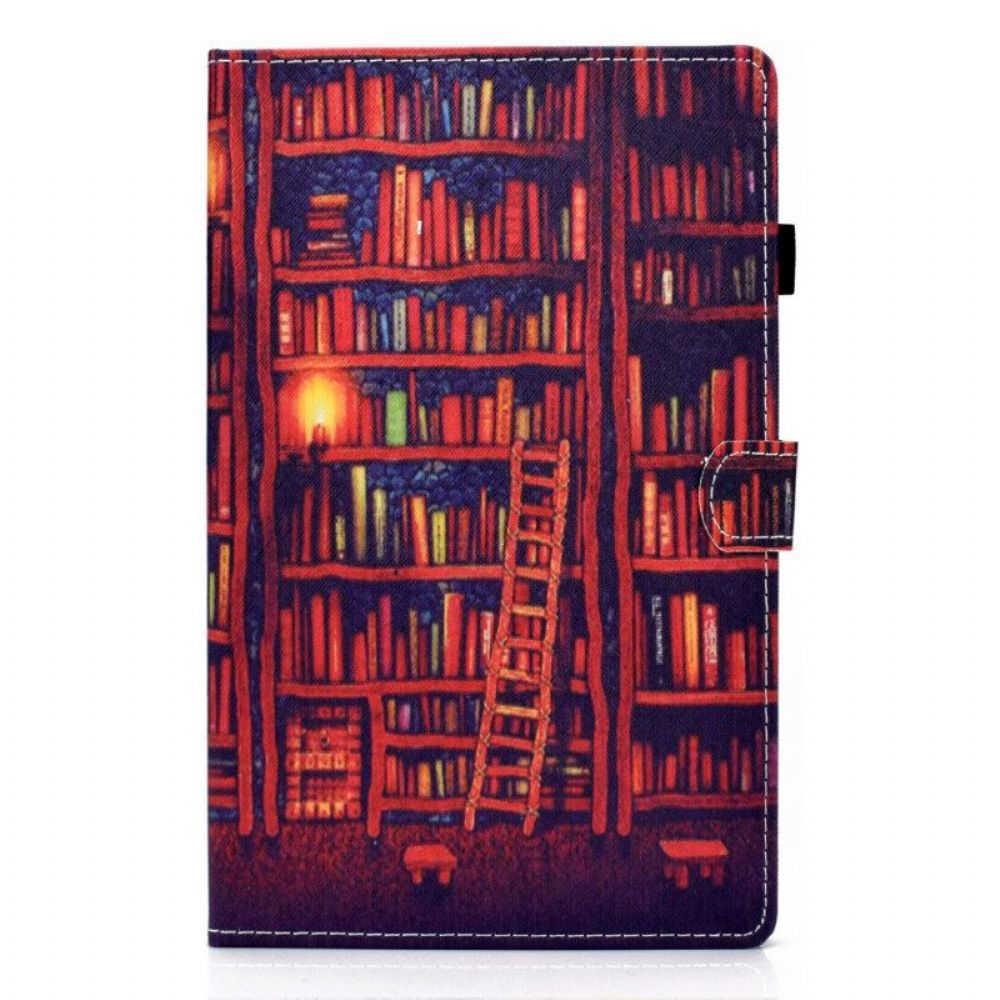 Flip Case Für Samsung Galaxy Tab A8 (2024) Bibliothek