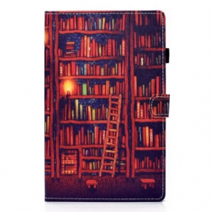 Flip Case Für Samsung Galaxy Tab A8 (2024) Bibliothek