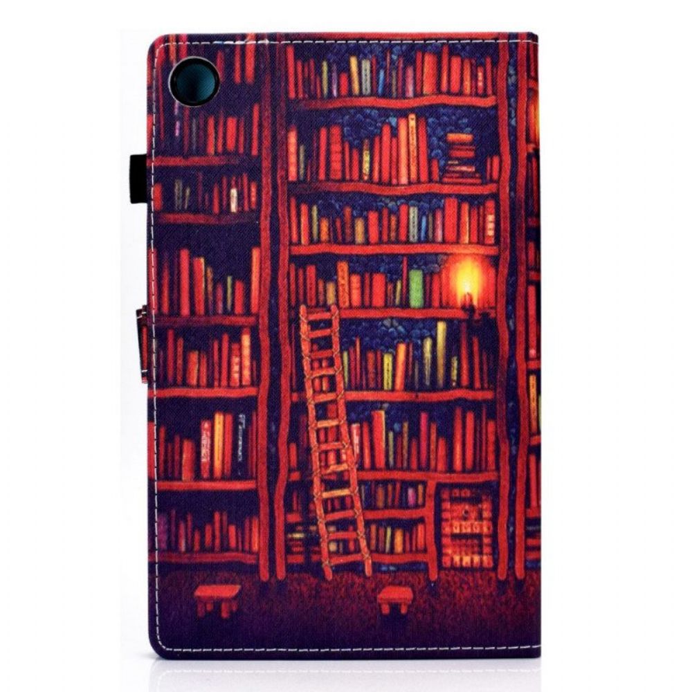 Flip Case Für Samsung Galaxy Tab A8 (2024) Bibliothek