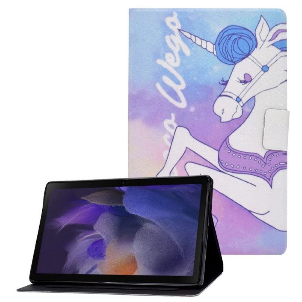 Flip Case Für Samsung Galaxy Tab A8 (2024) Fantasie-einhorn