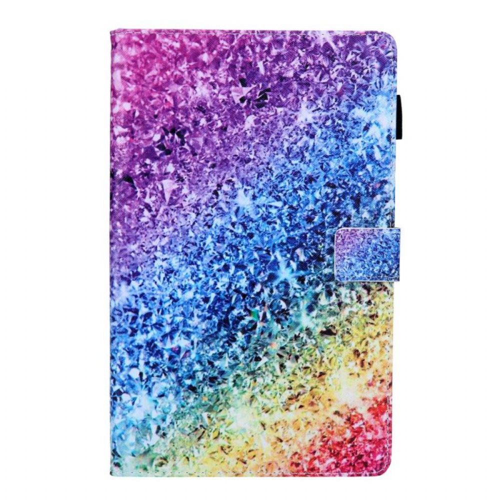 Flip Case Für Samsung Galaxy Tab A8 (2024) Glänzende Pailletten