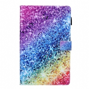 Flip Case Für Samsung Galaxy Tab A8 (2024) Glänzende Pailletten