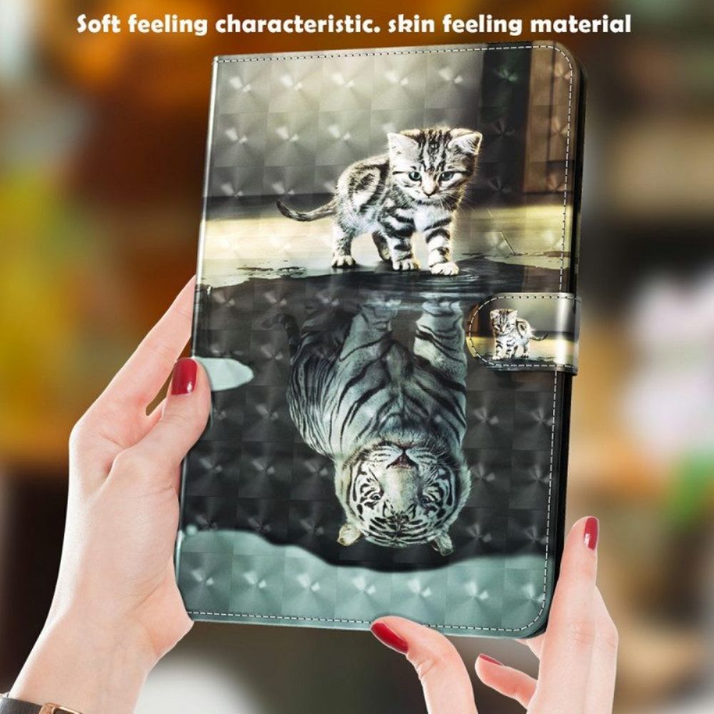 Flip Case Für Samsung Galaxy Tab A8 (2024) Lichtpunkt Cat's Dream