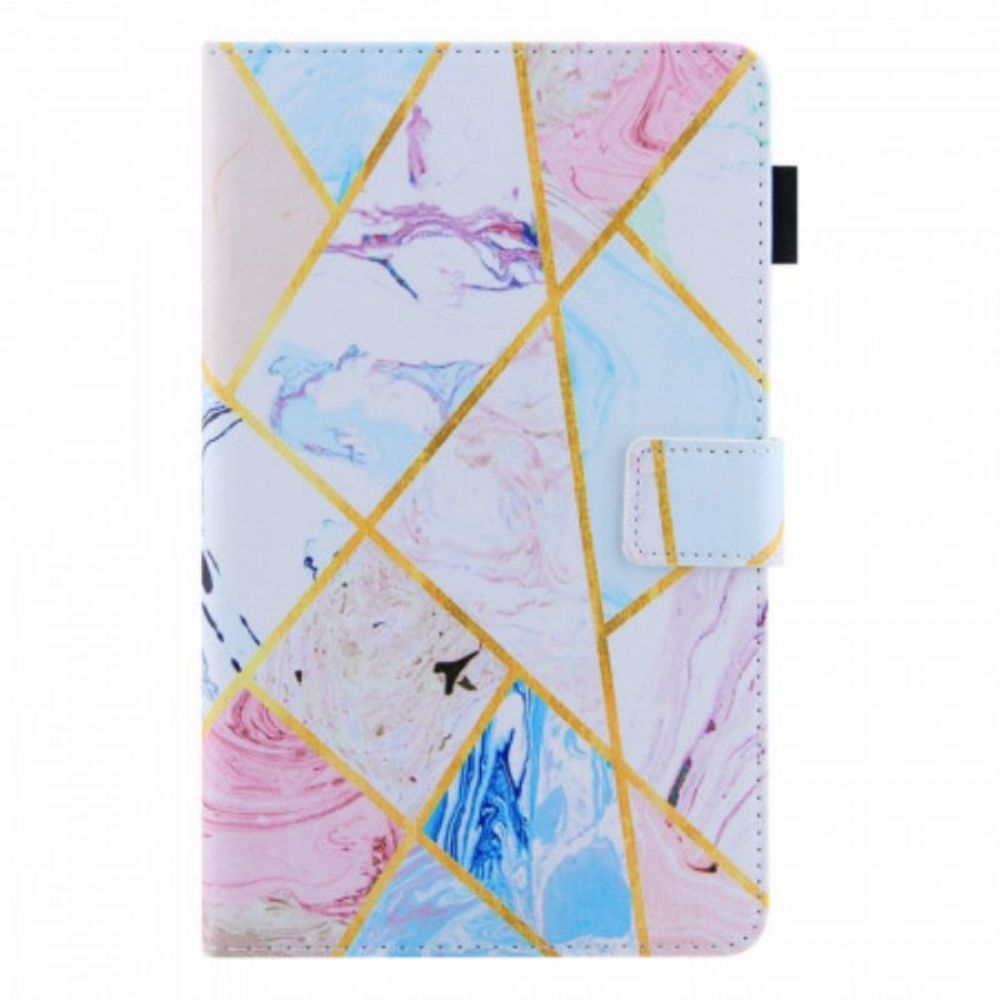 Flip Case Für Samsung Galaxy Tab A8 (2024) Marmoreinfluss