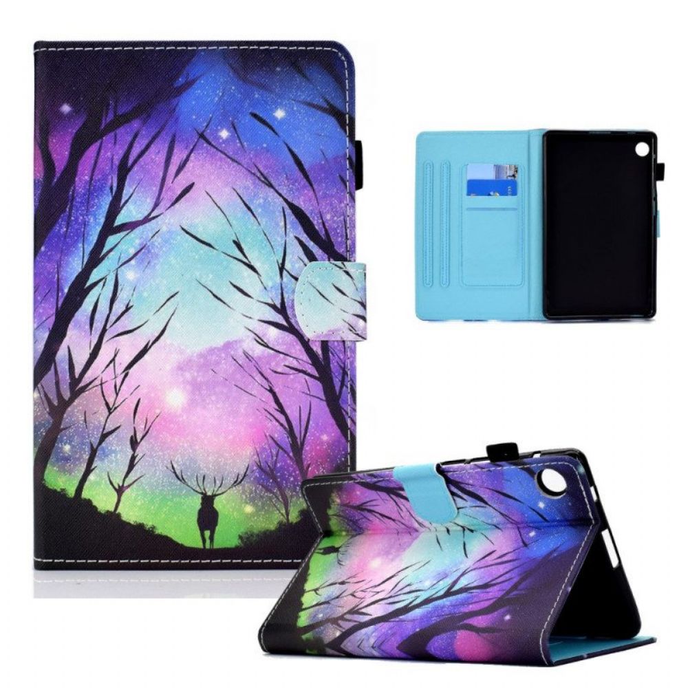 Flip Case Für Samsung Galaxy Tab A8 (2024) Nachtwald