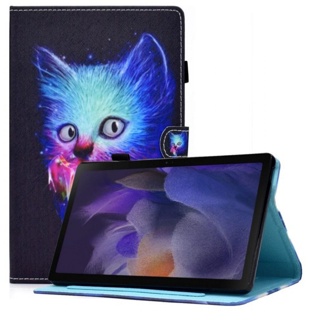 Flip Case Für Samsung Galaxy Tab A8 (2024) Psychokatze