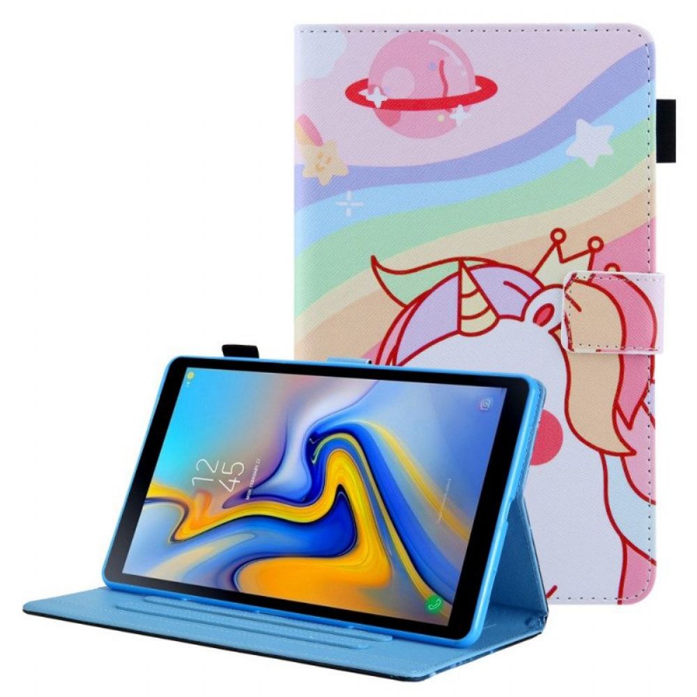 Flip Case Für Samsung Galaxy Tab A8 (2024) Süßes Einhorn