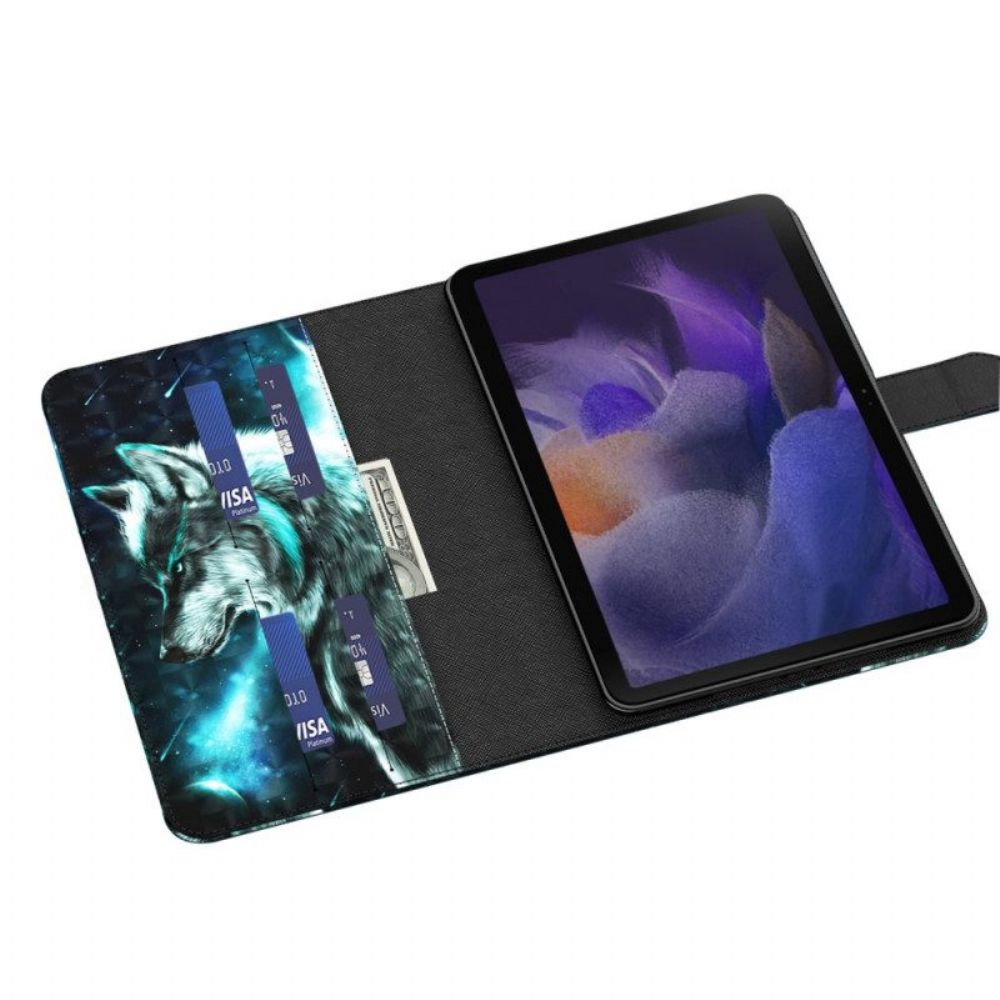 Flip Case Für Samsung Galaxy Tab A8 (2024) Wilder Wolf