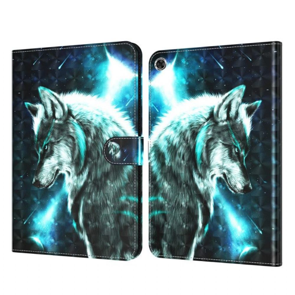 Flip Case Für Samsung Galaxy Tab A8 (2024) Wilder Wolf