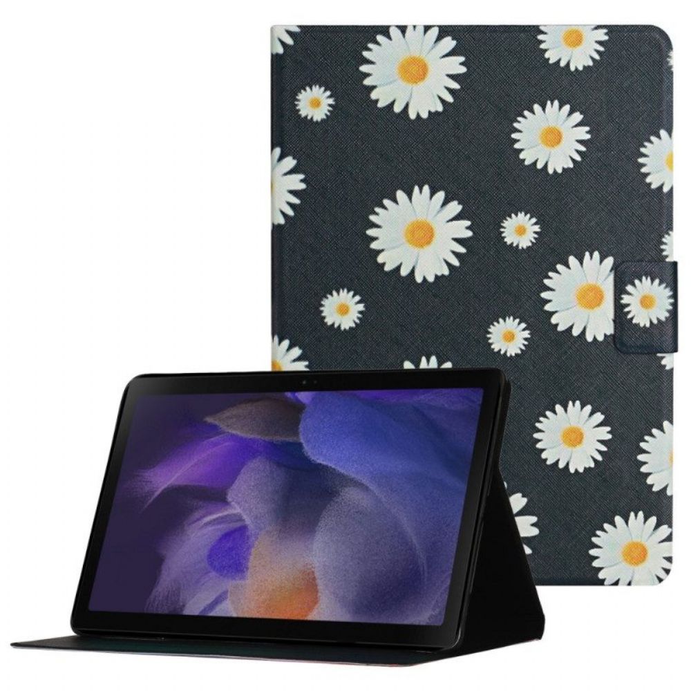 Lederhüllen Für Samsung Galaxy Tab A8 (2024) Blumen Blumen Blumen