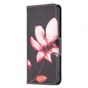 Flip Case Für iPhone 15 Plus Rosa Blume