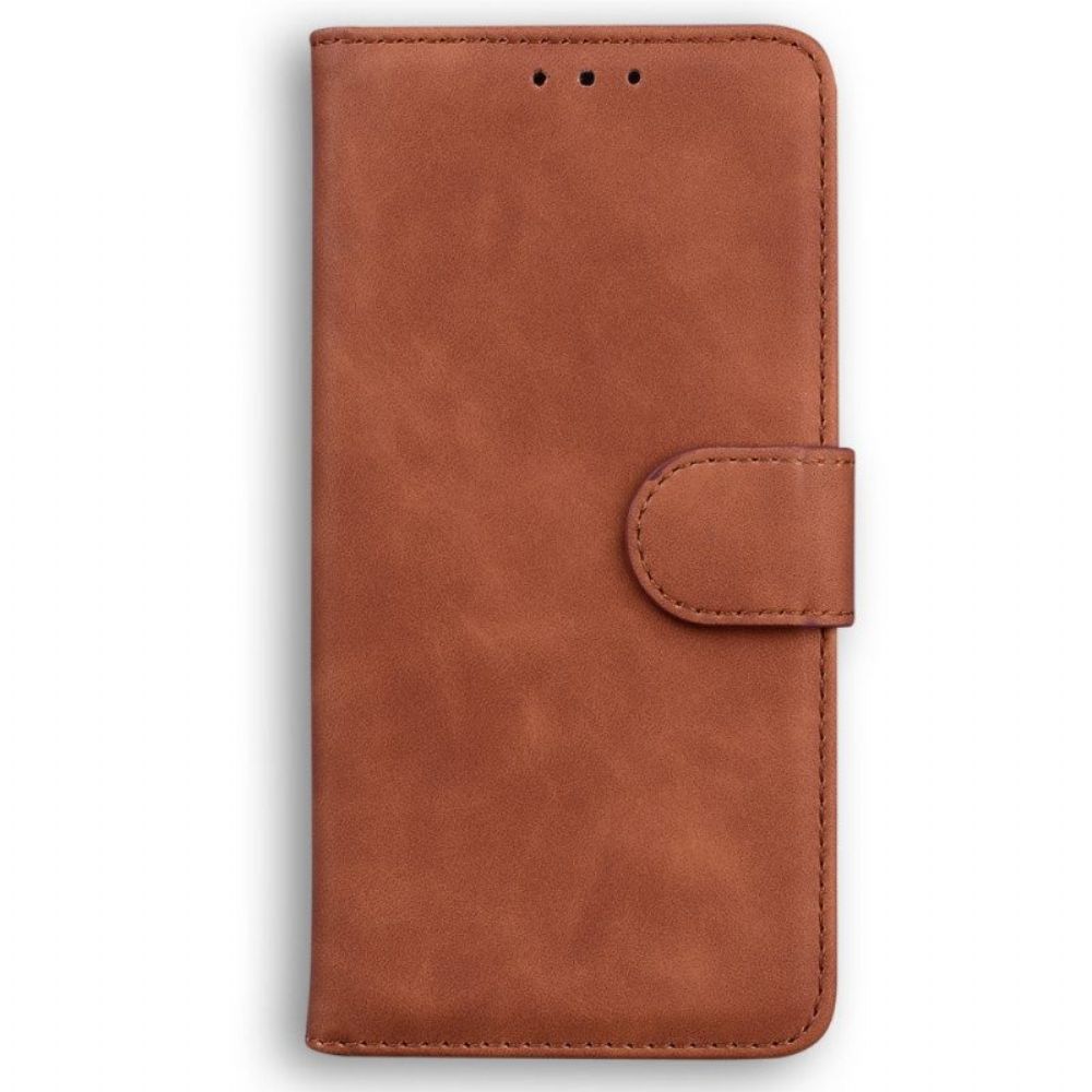 Flip Case Für iPhone 15 Plus Stil Aus Weichem Leder