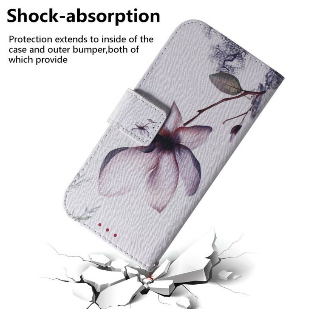 Flip Case Für iPhone 13 Pro Max Alte Rosenblüte