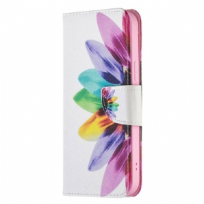 Flip Case Für iPhone 13 Pro Max Aquarell Blume