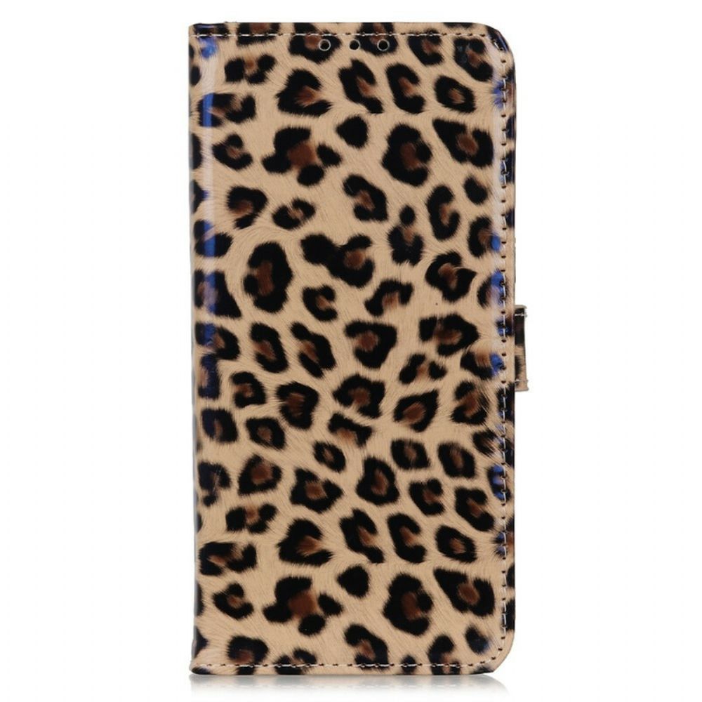 Flip Case Für iPhone 13 Pro Max Einzelner Leopard